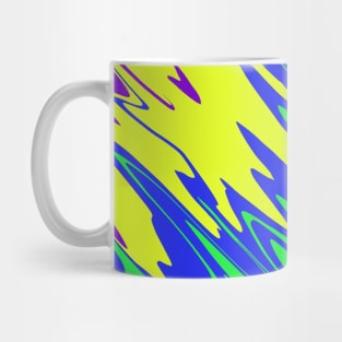 Spray Paint Mardi Gras Blue Mug